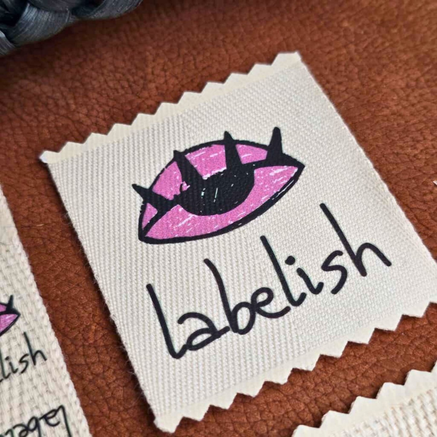 Doğal Pamuk Marka Etiket Seti - Logo, Bakım ve Katlamalı Etiketler