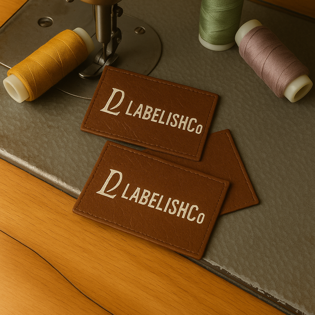 handmade custom leather tag