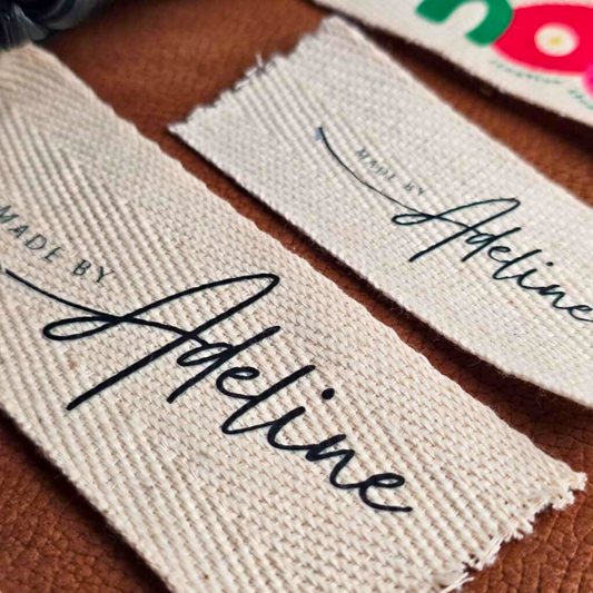 Natural Cotton Label - Center Fold 