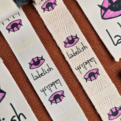 Doğal Pamuk Marka Etiket Seti - Logo, Bakım ve Katlamalı Etiketler