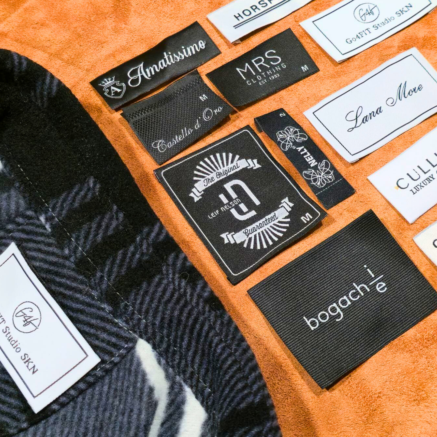 Dokuma Etiket – Siyah & Beyaz